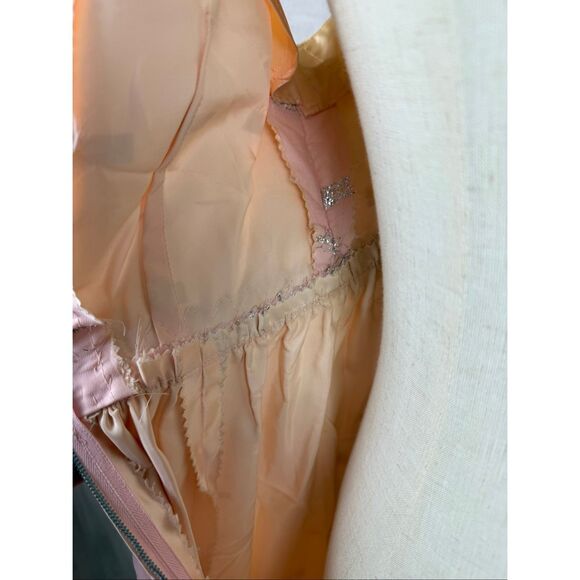 Vintage 1960s Brocade Hostess Dress Mod MCM Size Small READ/FLAWED - Picture 9 of 14